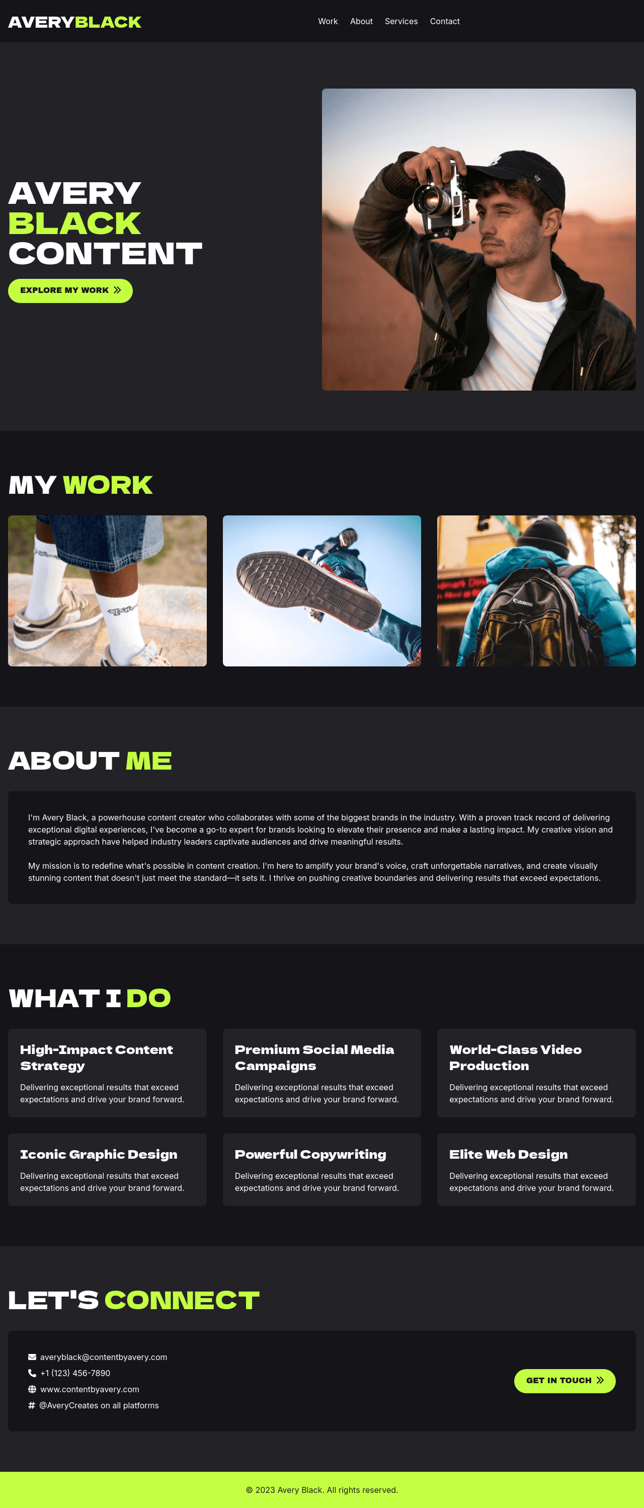 Personal Portfolio Site