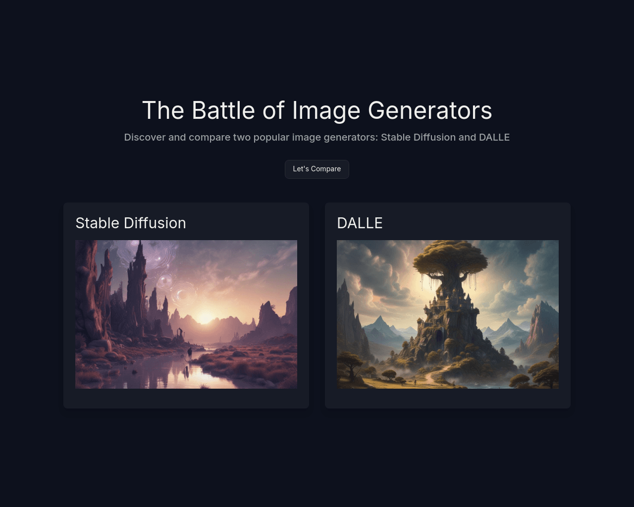 The Battle of Image Generators